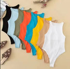 Body femme sans manches col rond – Basique chic multicolore