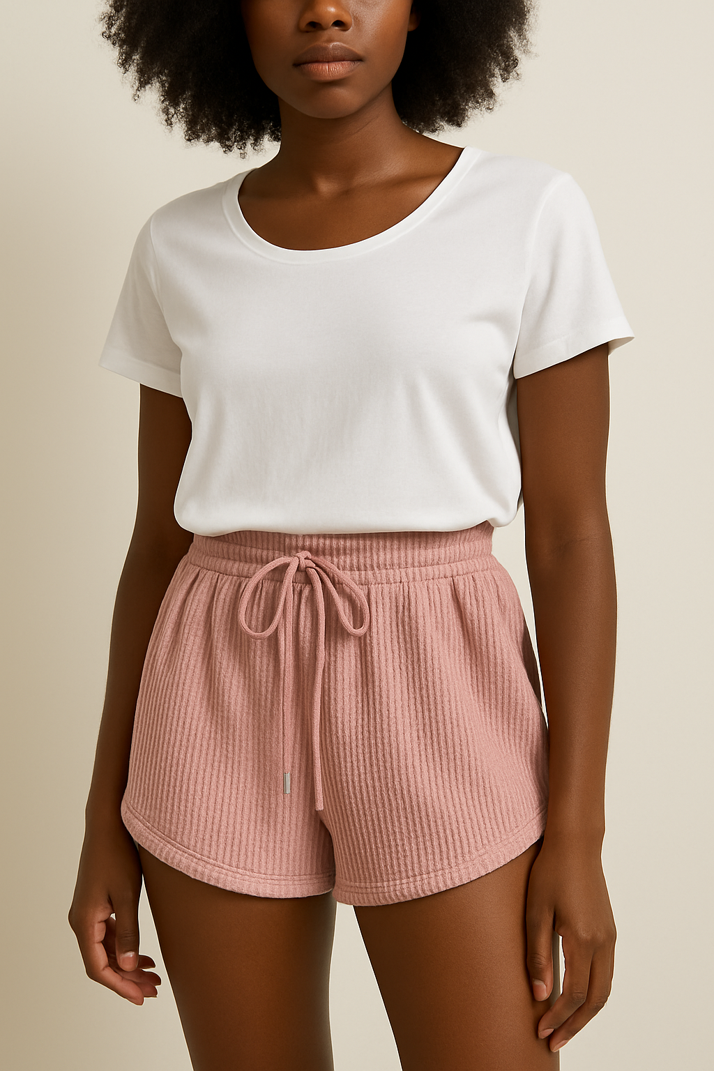 Douceur Estivale - Shorts Confort en Tricot.