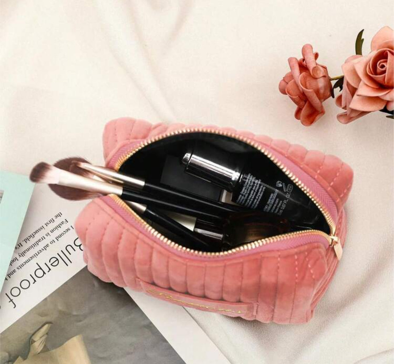 Trousse à cosmétiques avec nom personnalisé