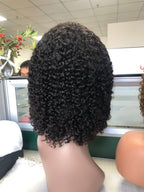 Perruque cheveux humain Kinky Curly / wig 200% 13*4 lace frontal transparente