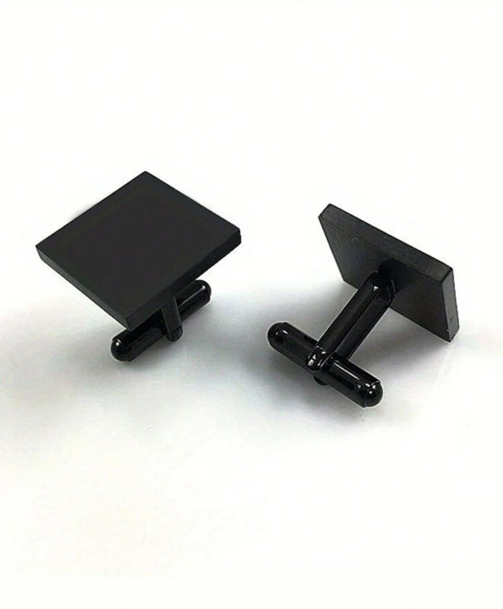 Boutons de Manchette Carrés Personnalisés en Acier Inoxydable
