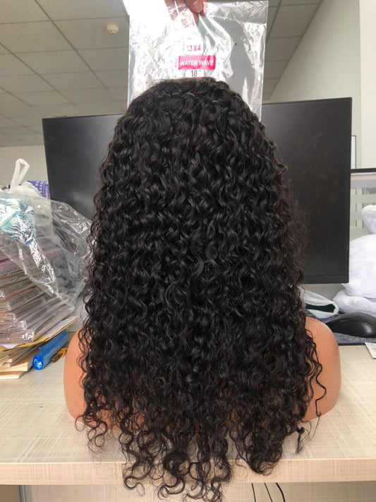 Water Wave wig/ wig 200% 13*4 transparent lace frontal
