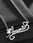Personalized Love Necklace in 18K Gold Plated Stainless Steel