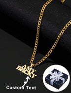 Pendentif De Collier De Nom Personnalisé Minimaliste