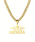 Collier avec couronne personnalisé pour homme