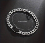 Bracelet Homme Élégance Noire – Chaîne en Acier Inoxydable