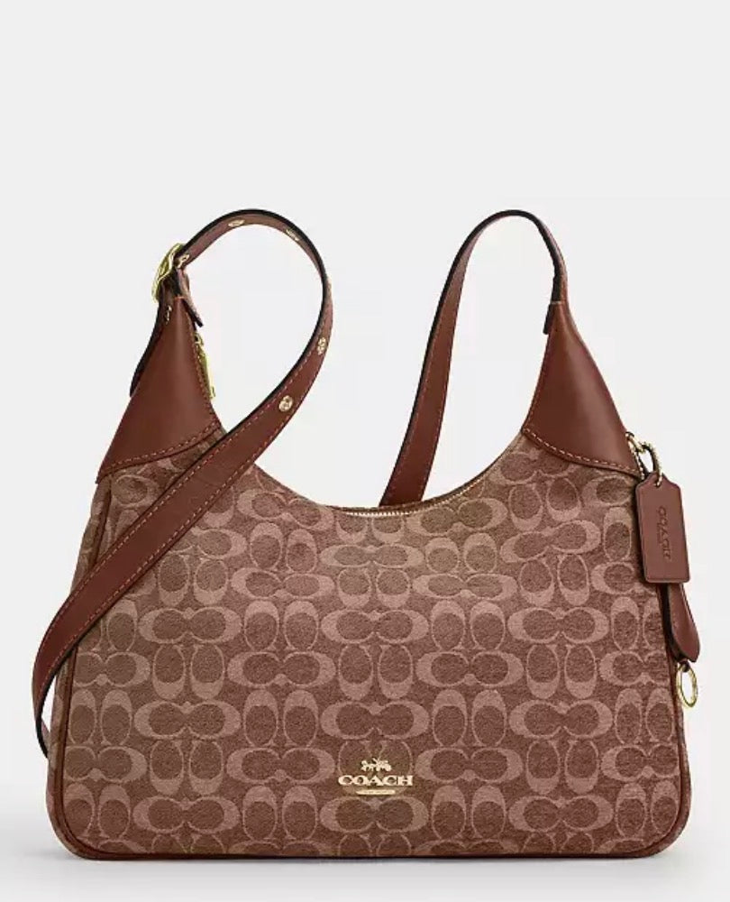 Sac à bandoulière en cuir lisse Coach Ella convertible pour femme