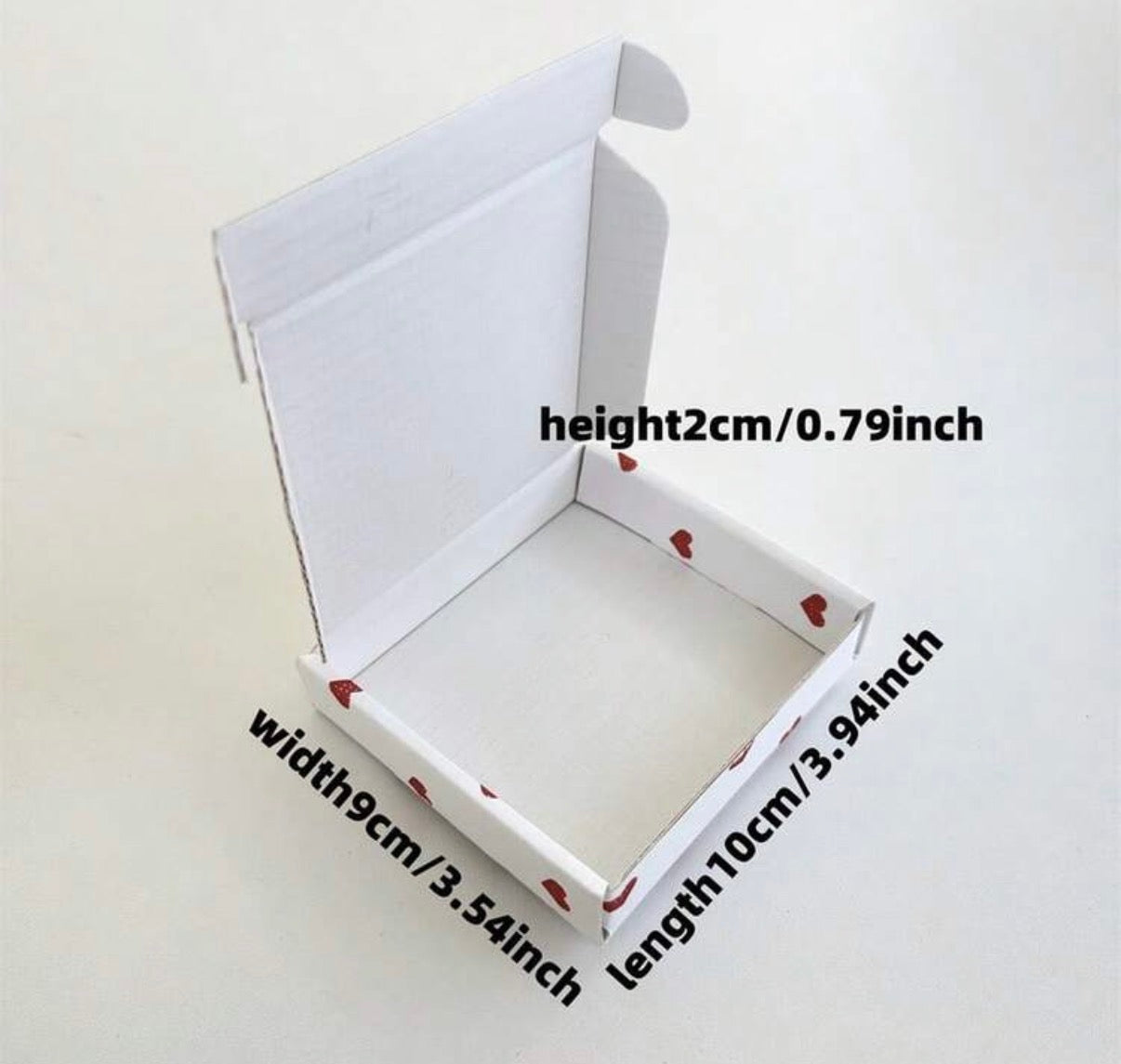 Lot de 10 Mini Boîtes Cadeaux "Petits Cœurs