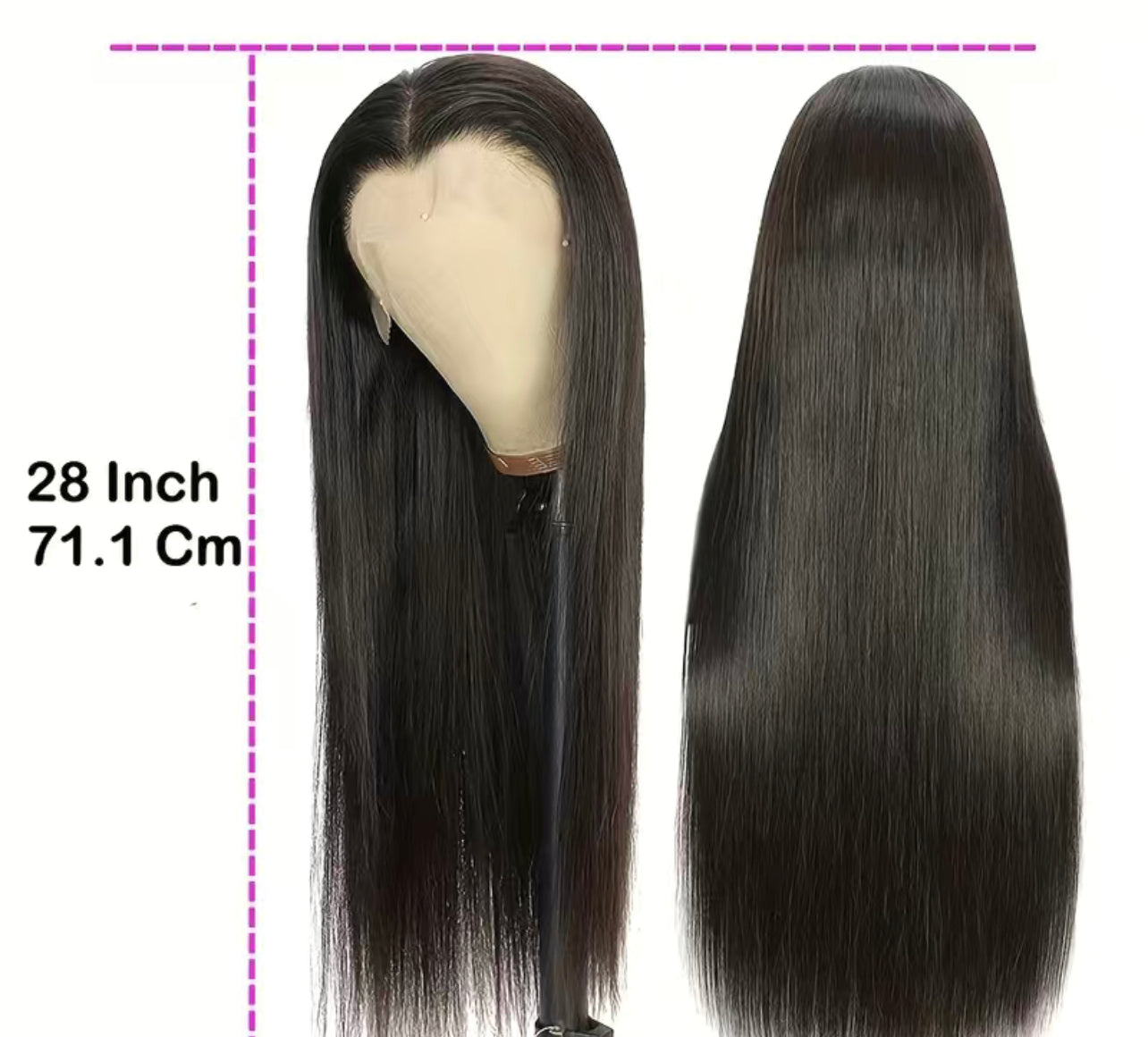 Straight human hair wig / Staight wig