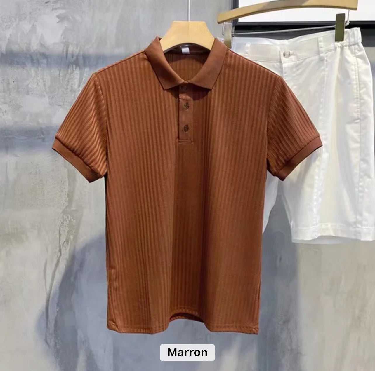 Palette Urbaine – Polos Texturés à Manches Courtes