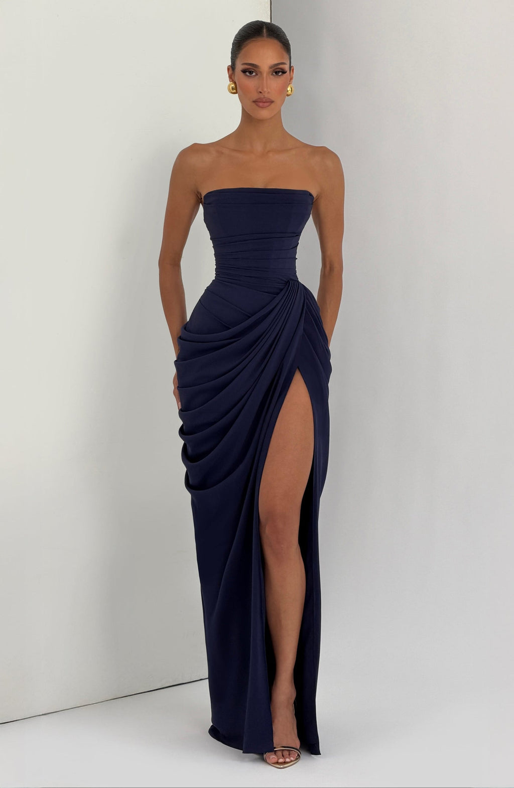 Robe Longue Cyra – Bleu Marine