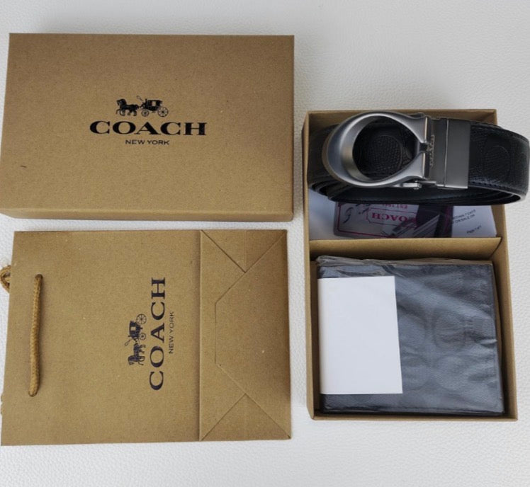 Coffret Cadeau – Ensemble Ceinture Réversible et Portefeuille