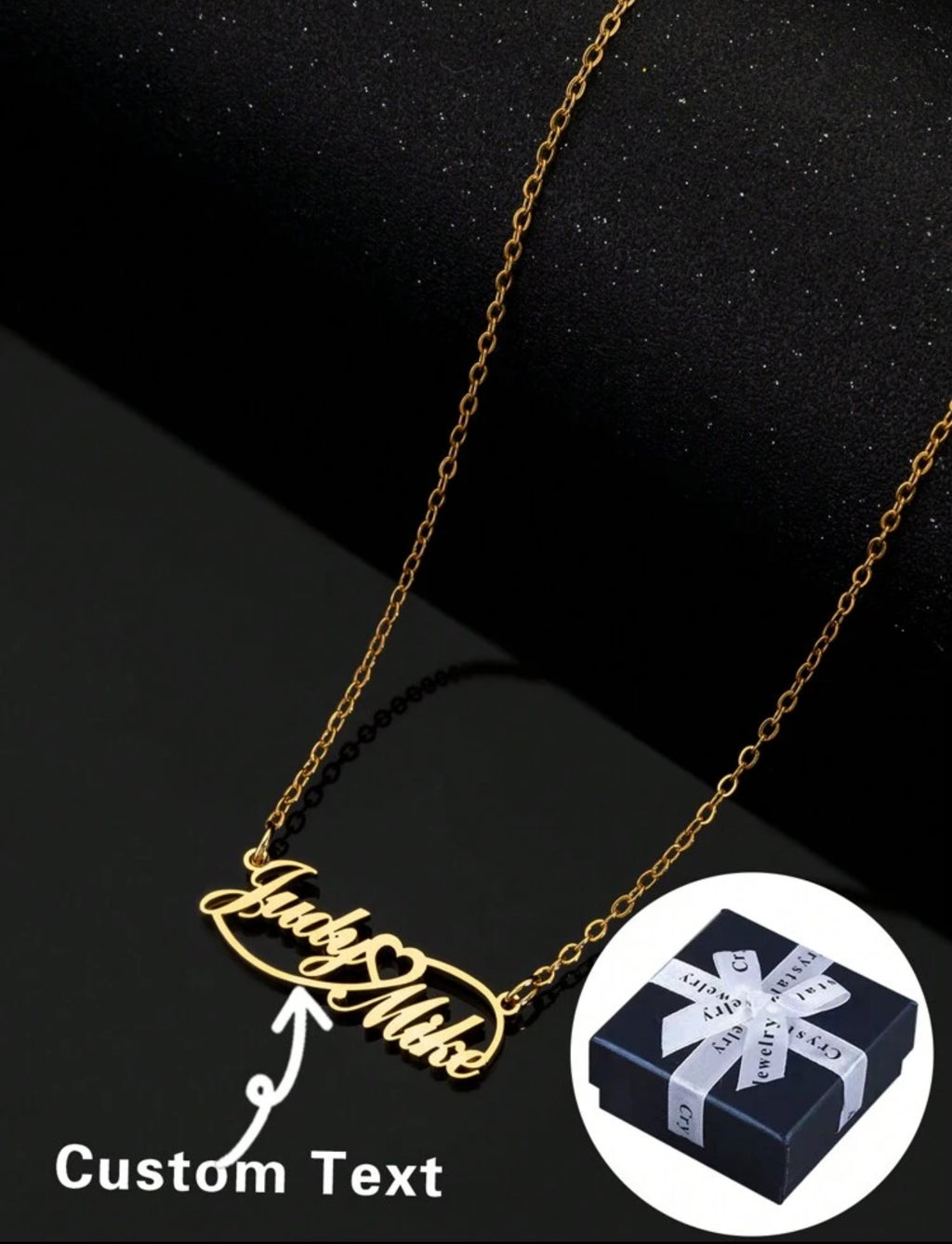 Personalized Couple Necklace with Two Names