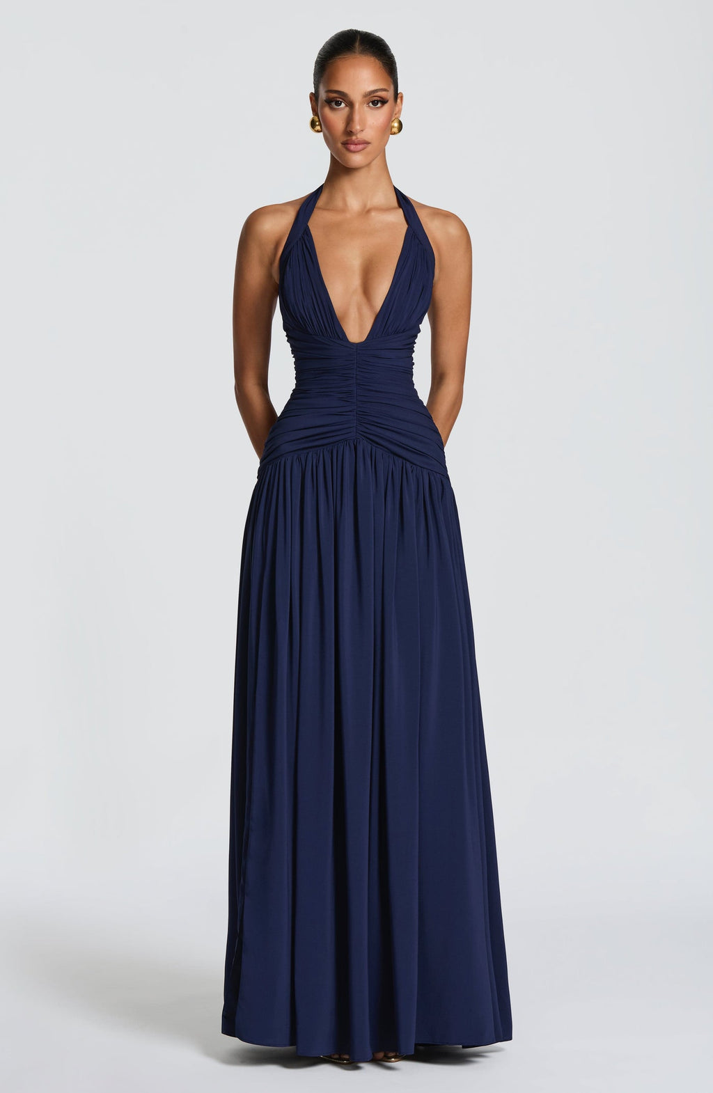Amaris Maxi Dress – Navy Blue