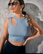 Crop Top Asymétrique