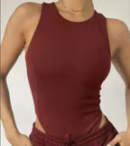 Body femme sans manches col rond – Basique chic multicolore