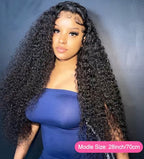 Perruque cheveux humain Kinky Curly / wig 200% 13*4 lace frontal transparente