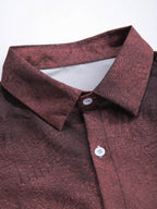 Chemise à manches longues dégradée pour homme