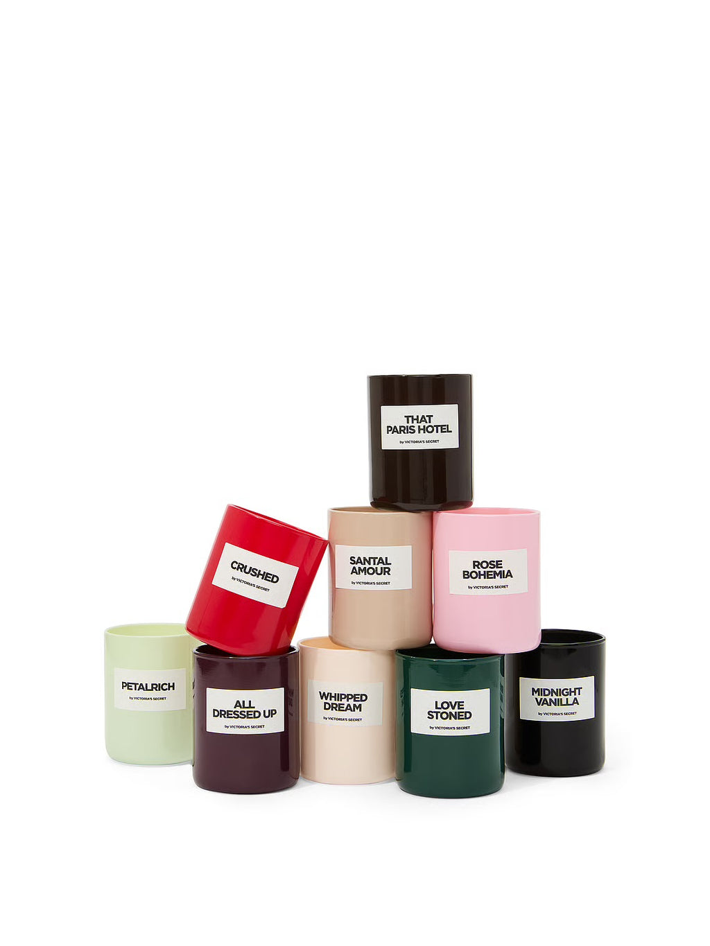 Collection de 9 petites bougies parfumées