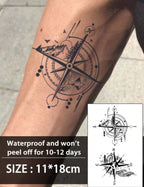 Tatouage Éphémère Boussole Aventure – Waterproof et Longue Durée