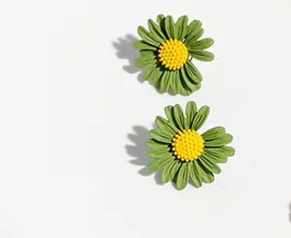 Boucles d’oreilles fleurs marguerite 🌼