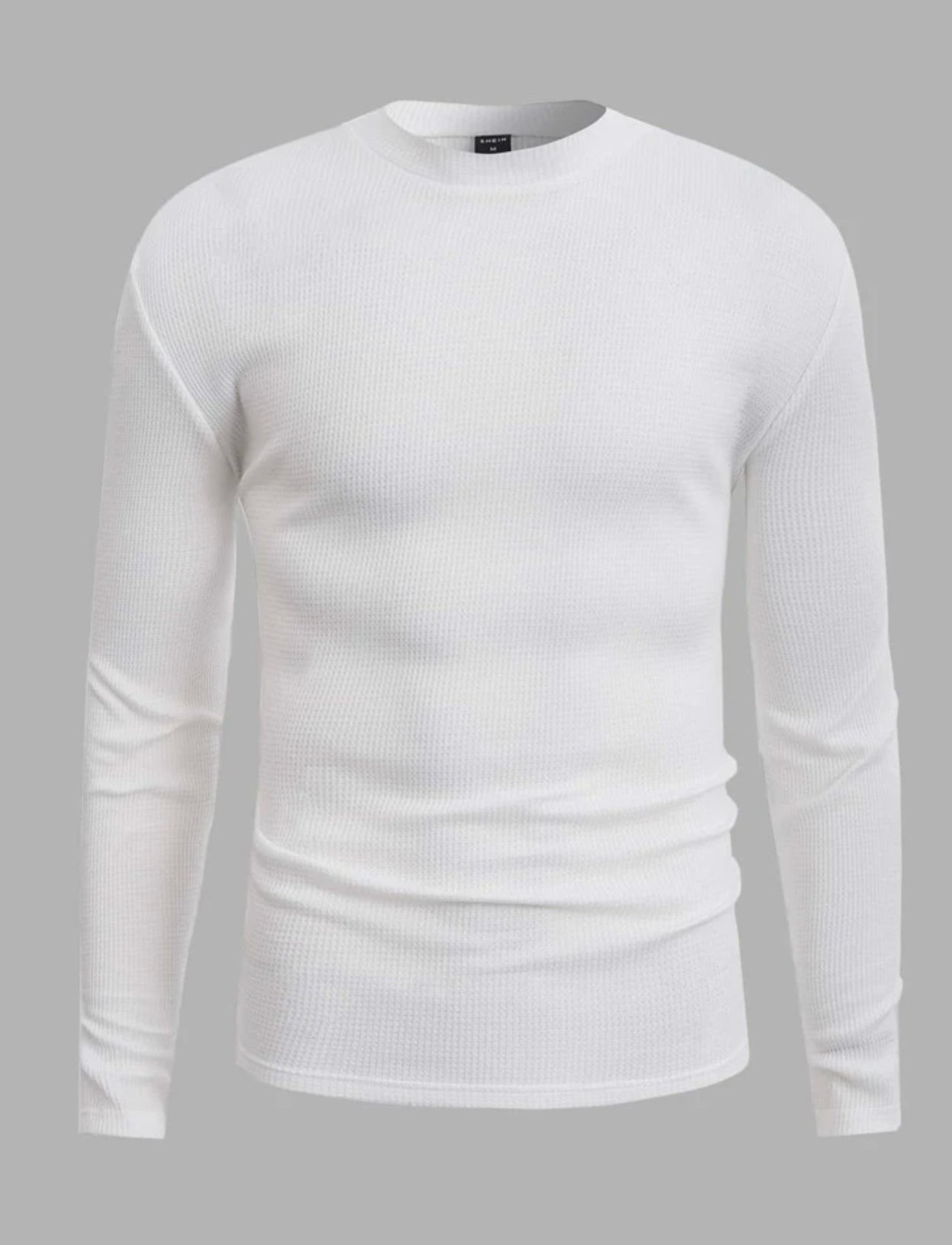 T-shirt à col montant côtelé