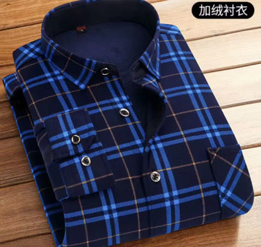 Chemise Homme à Carreaux – Doublure Chaude & Confort Premium
