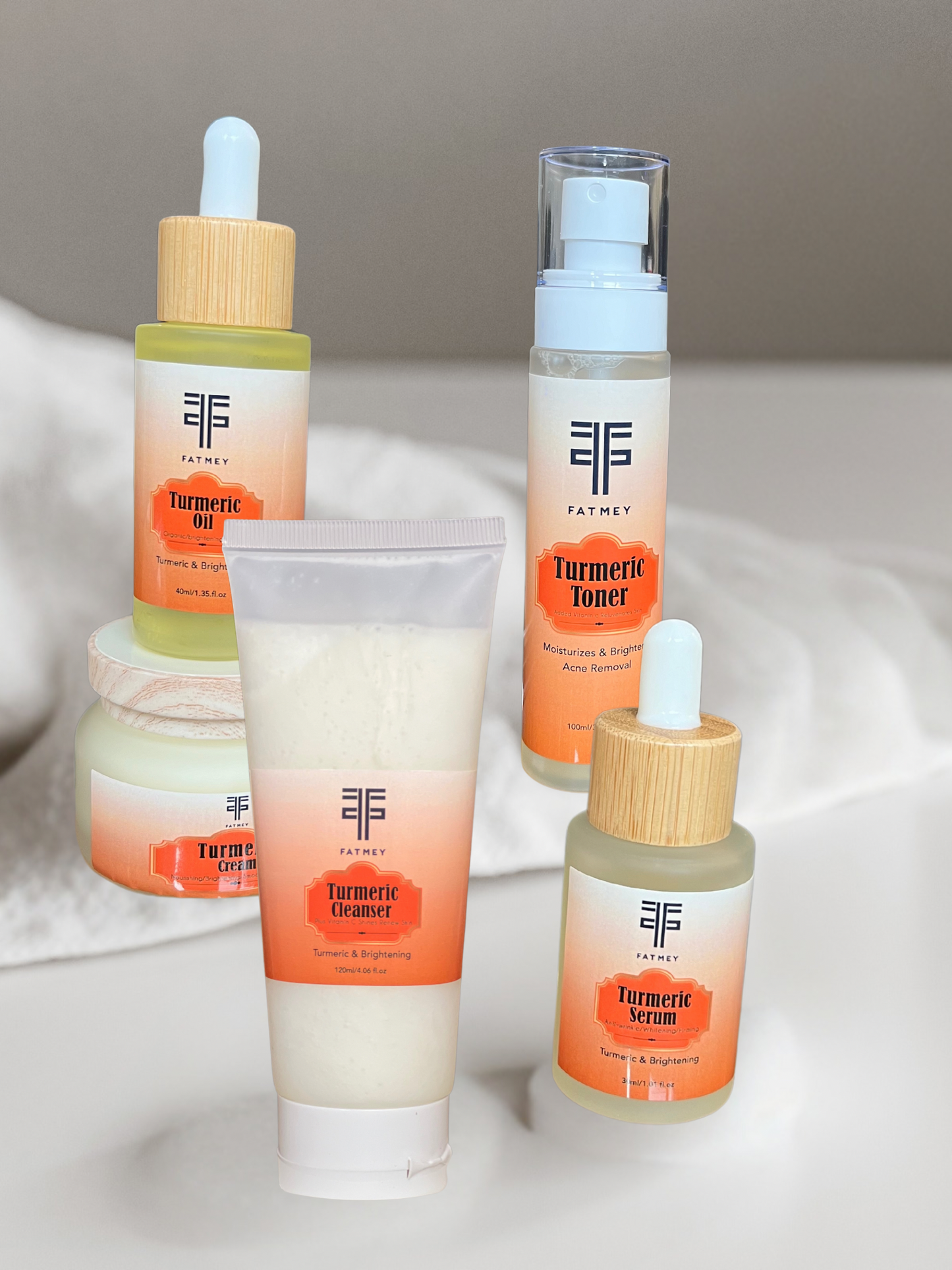 Fatmey Turmeric Six-Piece Set - Soin Visage au Curcuma