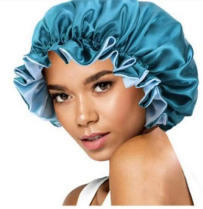 Bonnet en satin soie double couche