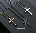 Collier en croix personnalisé classique