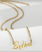 Personalized Butterfly Heart Pendant Necklace for Girls Women