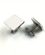 Boutons De Manchette Carrés Classiques Personnalisés En Acier Inoxydable Gravés Sur Mesure