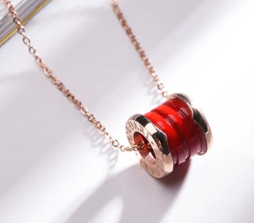 Collier Céramique avec Chiffres Romains Gravés