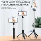 Bâton de Selfie sans fil pour téléphone portable avec trépied