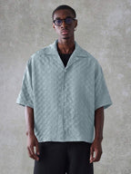 Chemise Homme Oversize Texturée – Style Élégant Décontracté