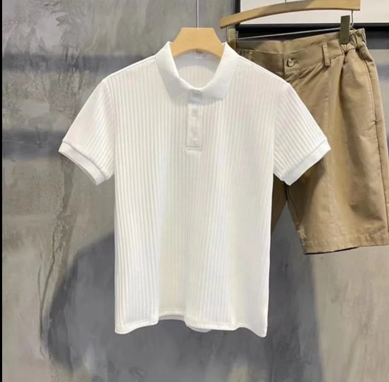 Palette Urbaine – Polos Texturés à Manches Courtes