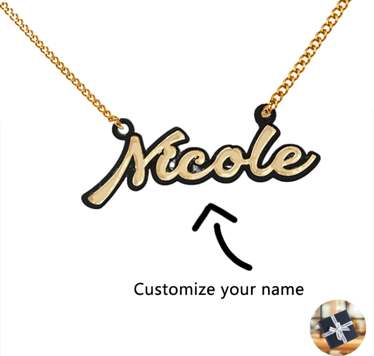 Collier personnalisé avec nom en acrylique, plaque signalétique colorée personnalisée, chaîne avec nom