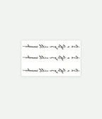 Tatouage Temporaire Citation - Live a Life You Will Remember