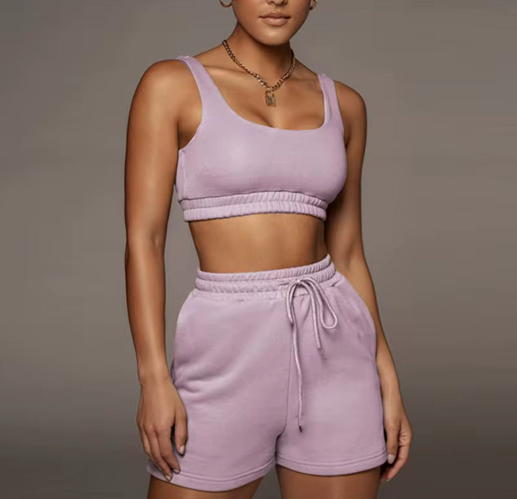Ensemble Décontracté Femme – Top Court & Short