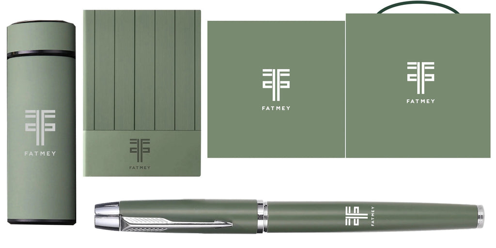 Personalized Luxury Gift Set – A5 Notebook, Pen & Thermos
