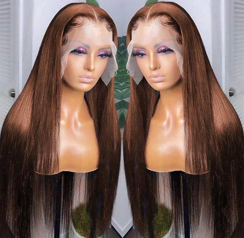 Perruque Lace Frontal 180% - Cheveux Humains Lisses