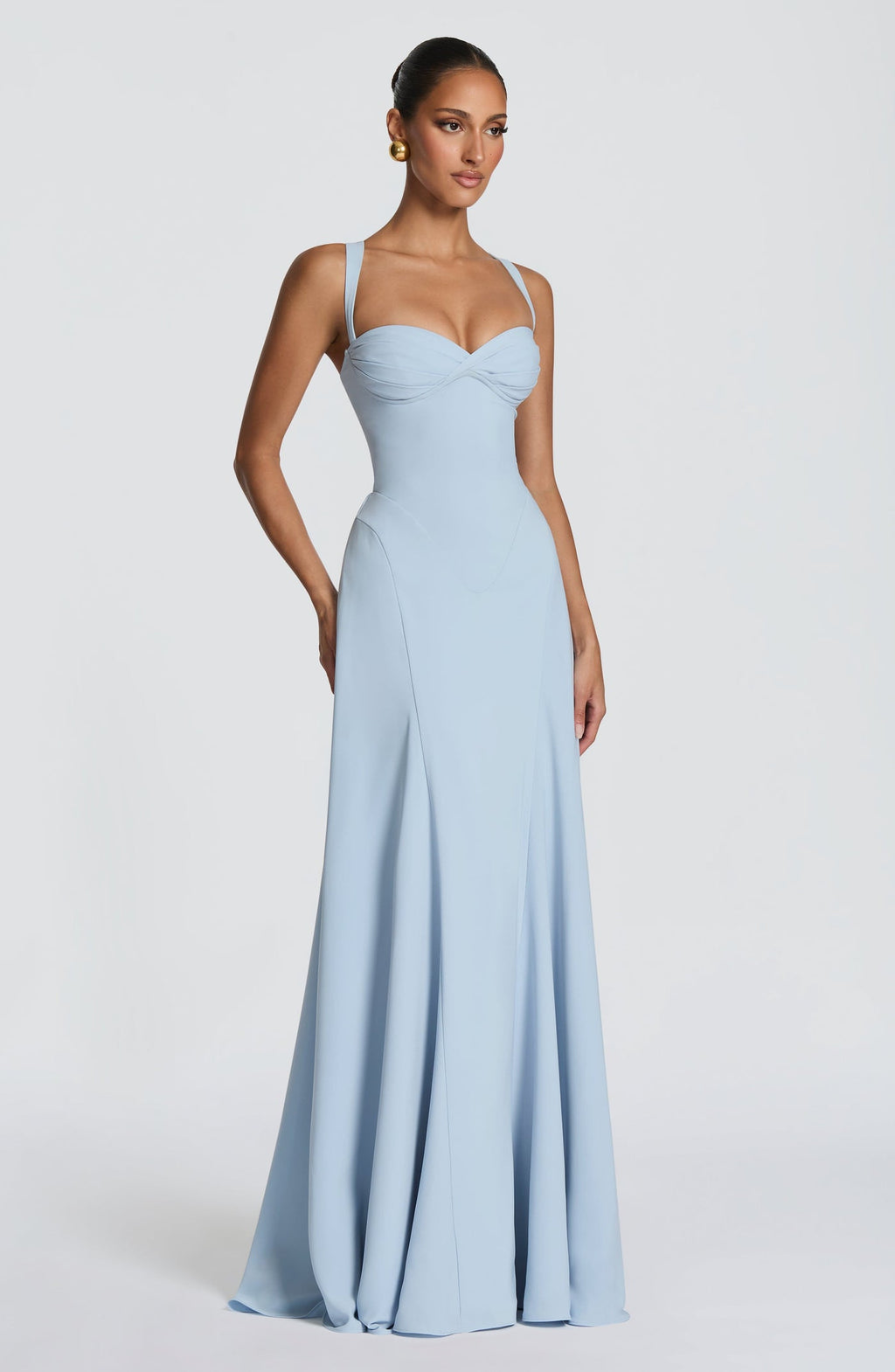Robe Longue Irie – Bleu Glacier