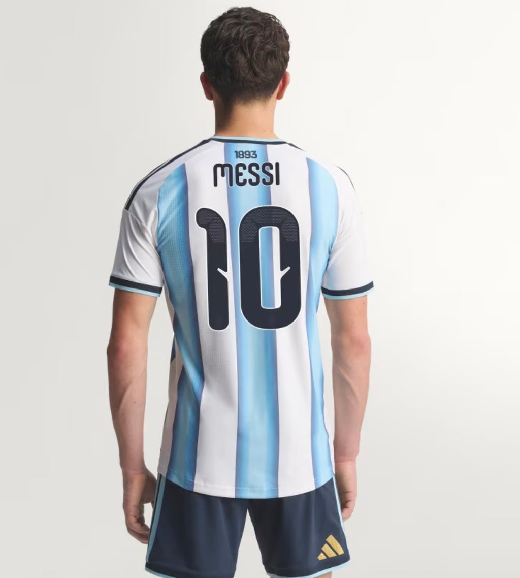 Argentina 26 Messi Authentic Jersey