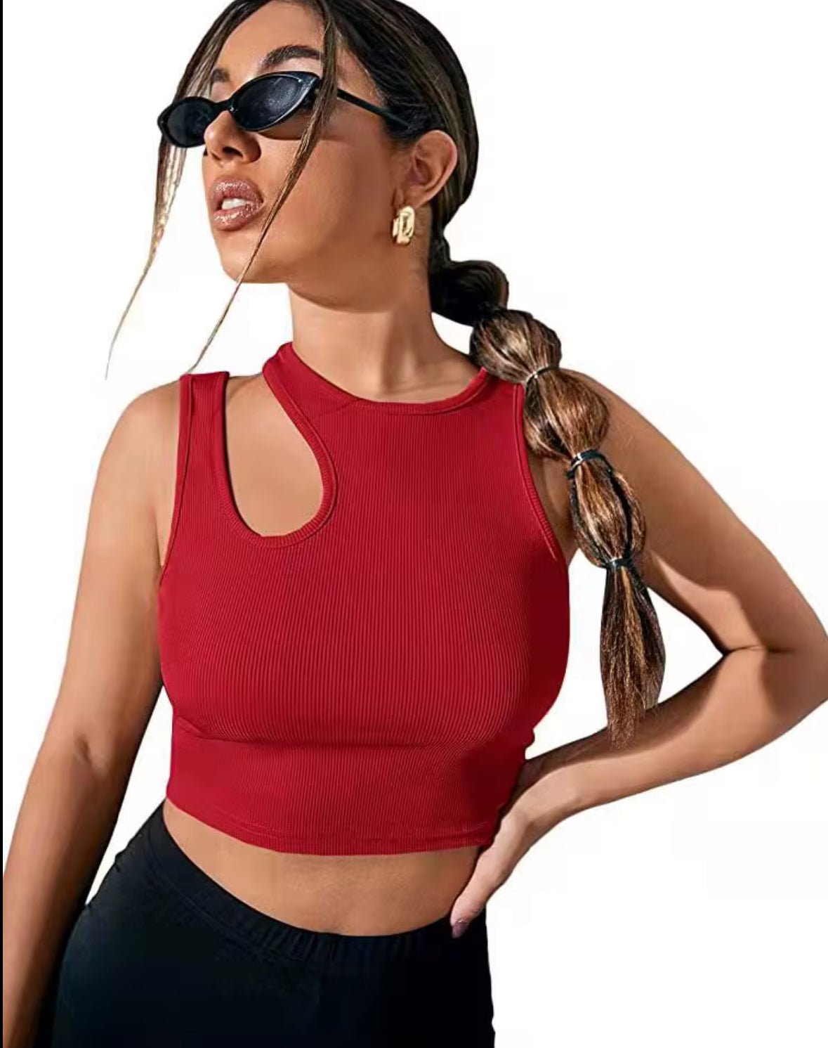 Crop Top Asymétrique