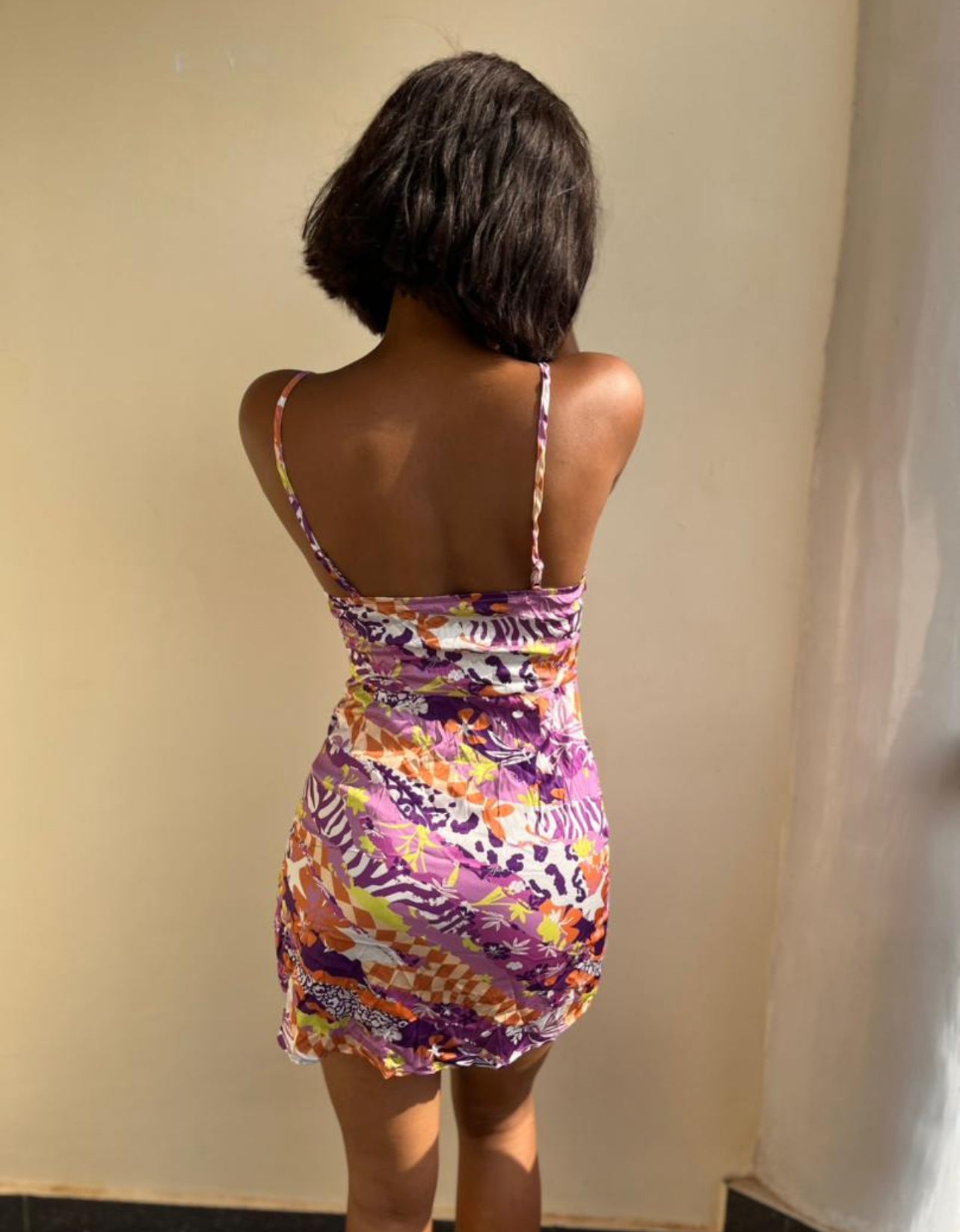 Little multi-colored dress (side slit)