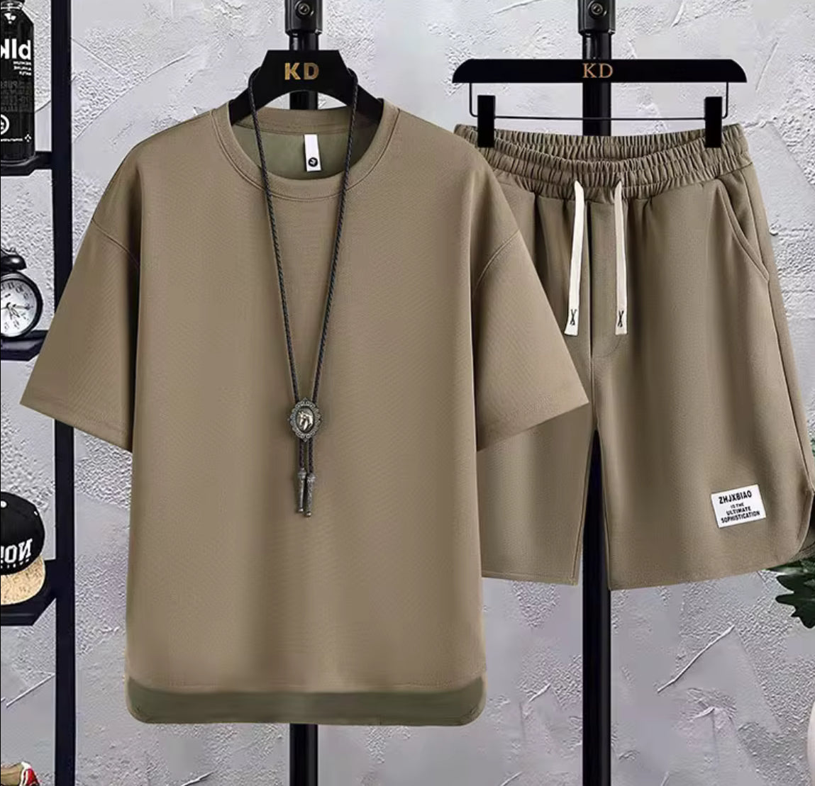 Ensemble Décontracté T-shirt et Short Assortis