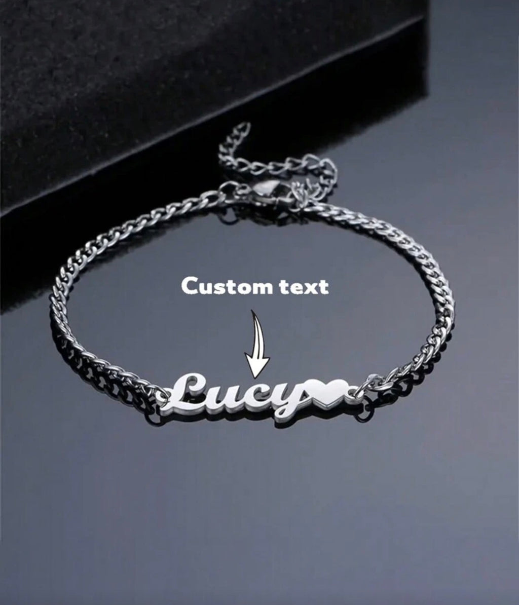 Bracelet Chaîne 3 mm Personnalisé en Acier Inoxydable