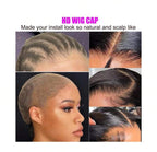 Lot de 4 bonnets de perruque HD pour perruque Lace Front avec 2 bandes de perruque, et 3 pièces de brosse à cheveux rose clair