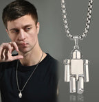 Collier pendantif robot