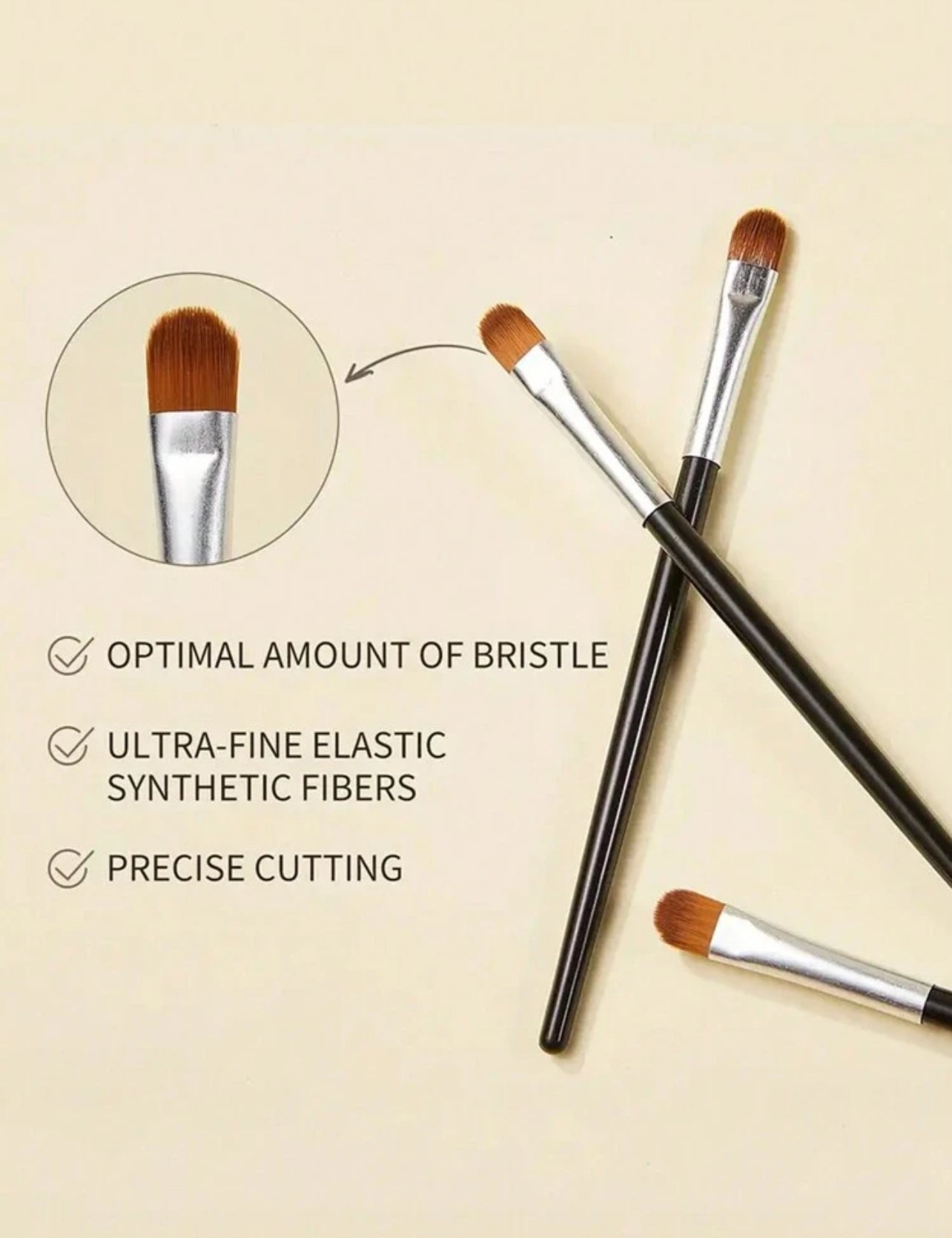 Eyeshadow Brush, Un Outil De Maquillage Pour Appliquer Facilement Et Avec Précision L'ombre À Paupières, Adapté Au Maquillage Des Yeux